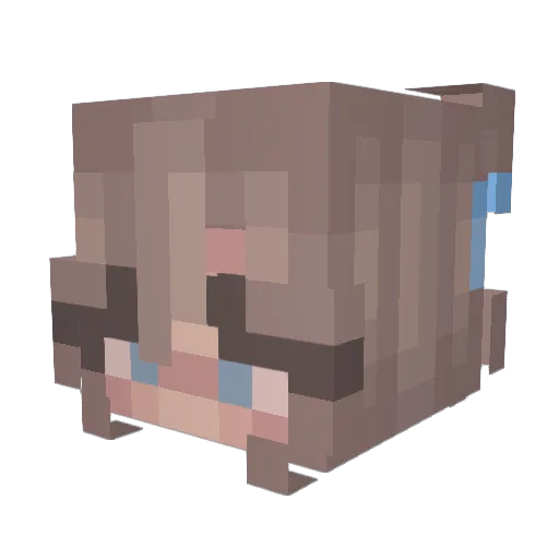 LessiGamer11 Minecraft avatar head, 3D render