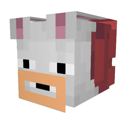 Lessingham Minecraft avatar head, 3D render