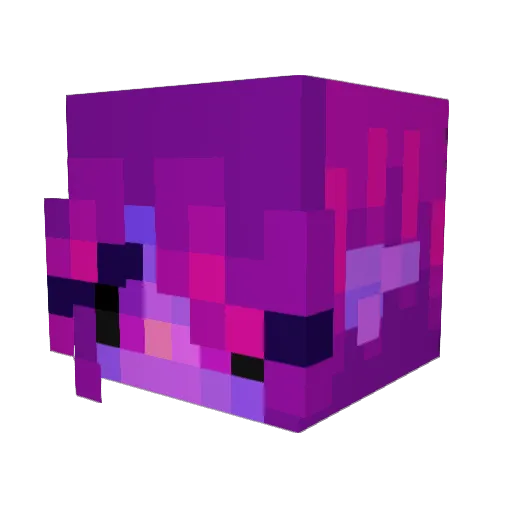 Lestell Minecraft avatar head, 3D render