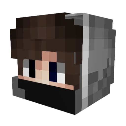 LesterGreen Minecraft avatar head, 3D render