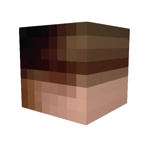 LesterTheMoleste Minecraft avatar head, 3D render