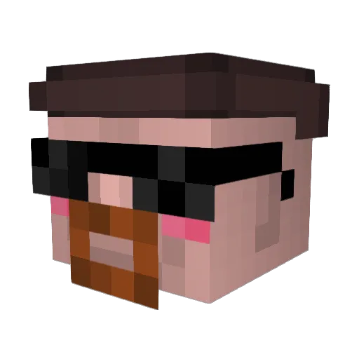 Lester_Ballex Minecraft avatar head, 3D render