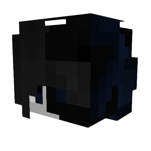 Lesung Minecraft avatar head, 3D render