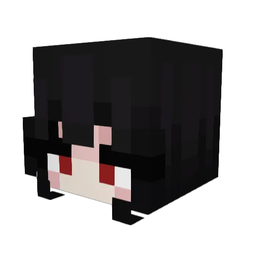 Lesust Minecraft avatar head, 3D render