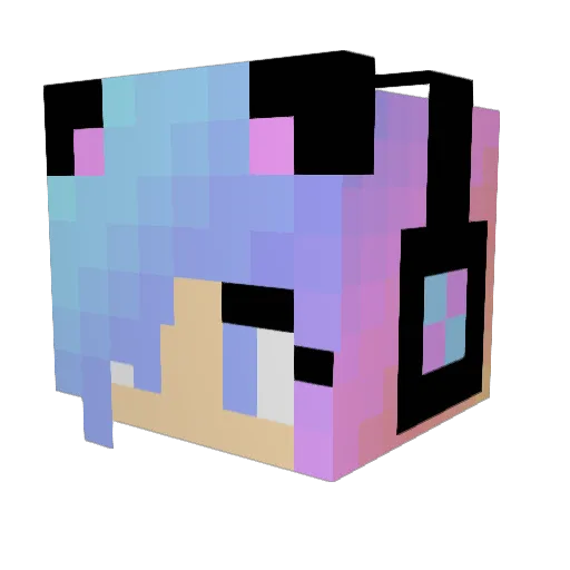Let42 Minecraft avatar head, 3D render
