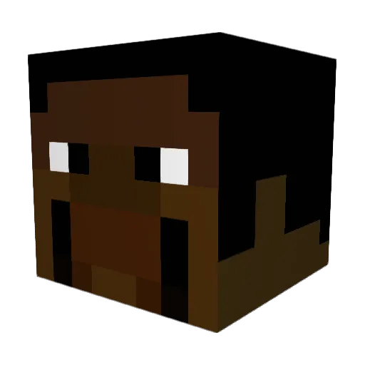 LetGoMyEggo Minecraft avatar head, 3D render