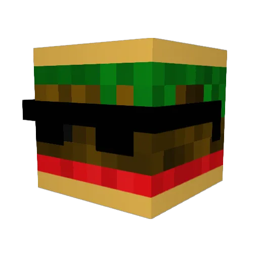 LetMaelk1 Minecraft avatar head, 3D render