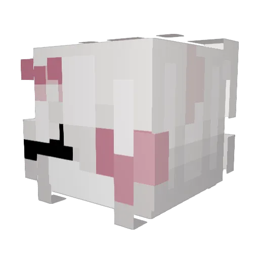 Letabrie Minecraft avatar head, 3D render