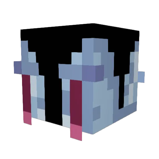 Letacwk Minecraft avatar head, 3D render