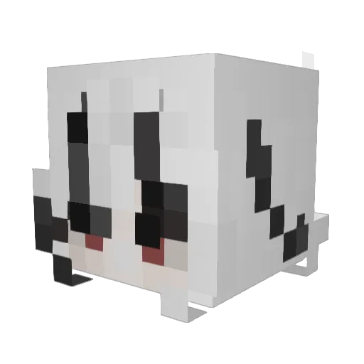 Letayed Minecraft avatar head, 3D render