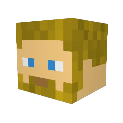 Letfordlay Minecraft avatar head, 3D render