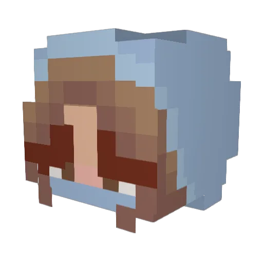 Leth2009 Minecraft avatar head, 3D render