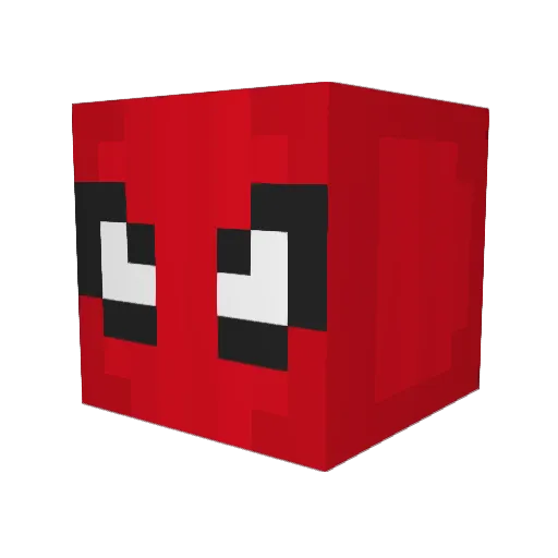 LethMc Minecraft avatar head, 3D render