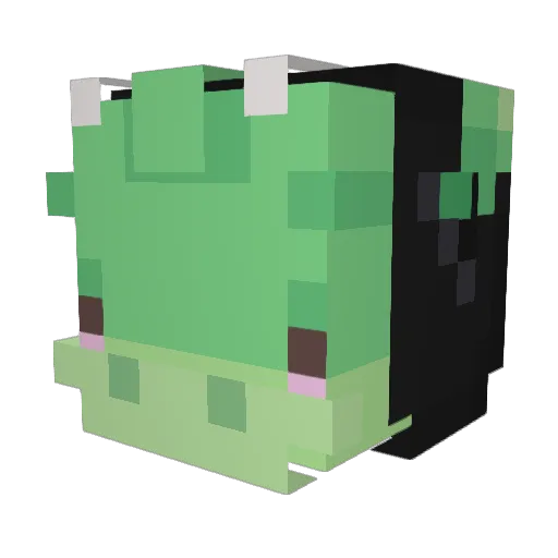 LethalBell Minecraft avatar head, 3D render
