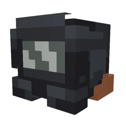 LethalDude2323 Minecraft avatar head, 3D render