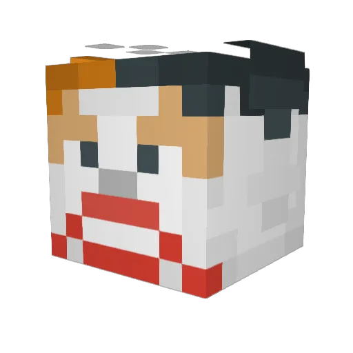 LethalGamer13 Minecraft avatar head, 3D render