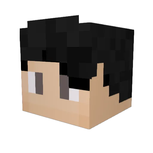 LethalKaid Minecraft avatar head, 3D render