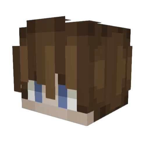 LethalOcean Minecraft avatar head, 3D render