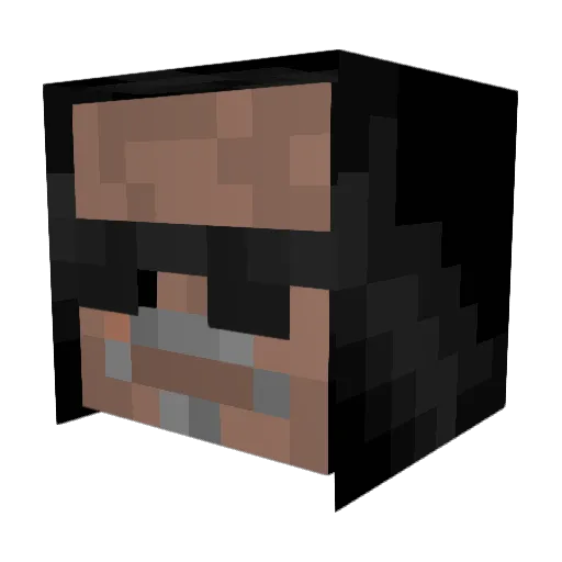 LethalPPT0uch Minecraft avatar head, 3D render