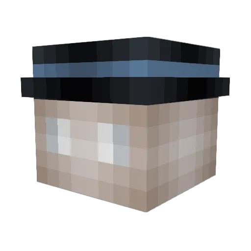 LethalTater Minecraft avatar head, 3D render