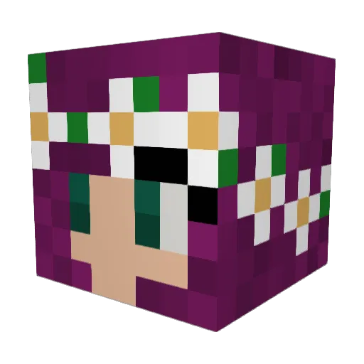 Lethal_Lexi Minecraft avatar head, 3D render