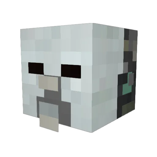 Lethal_Spoon Minecraft avatar head, 3D render