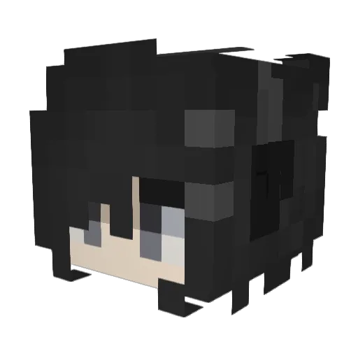 Lethalv Minecraft avatar head, 3D render