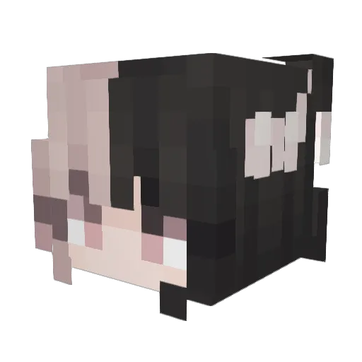 Lethao Minecraft avatar head, 3D render