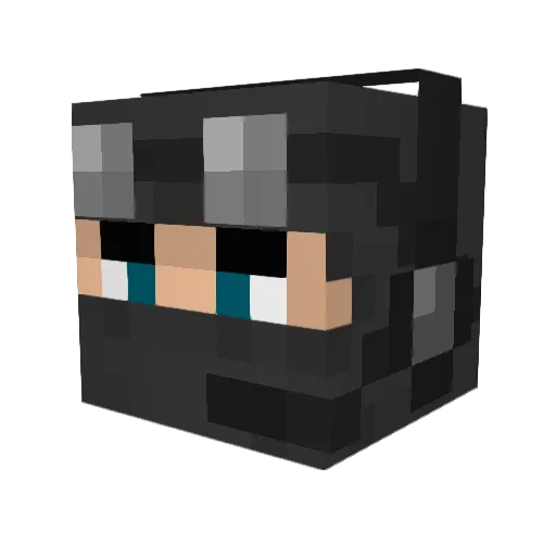 Lethenborg Minecraft avatar head, 3D render