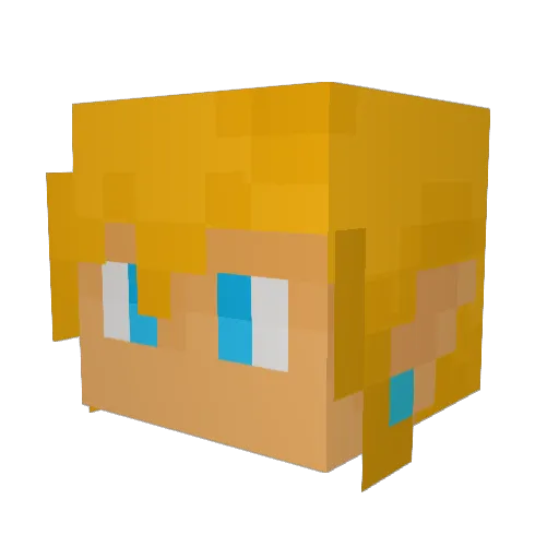 Letholdus400 Minecraft avatar head, 3D render