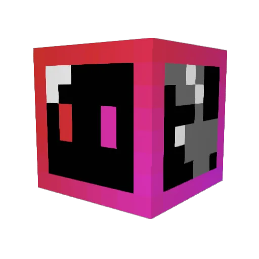 Letiego Minecraft avatar head, 3D render