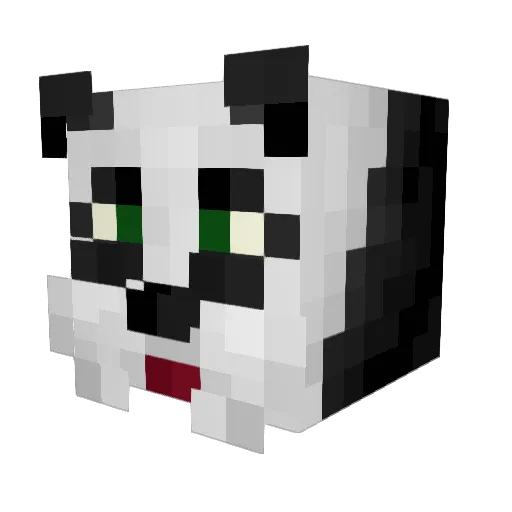 Leto Minecraft avatar head, 3D render