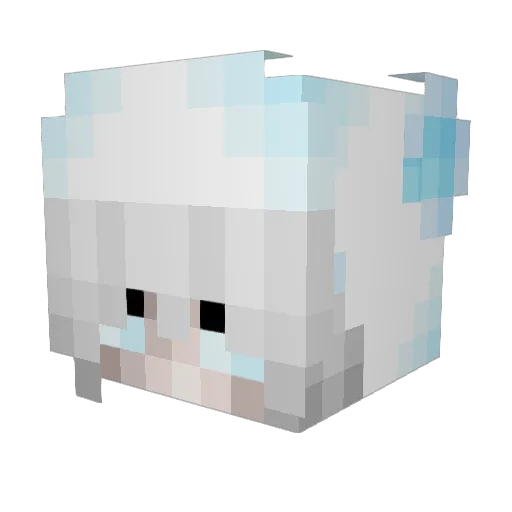 Letoki Minecraft avatar head, 3D render