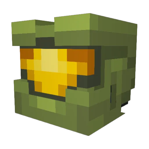 Letrfiy Minecraft avatar head, 3D render