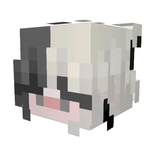 Lets1ip Minecraft avatar head, 3D render