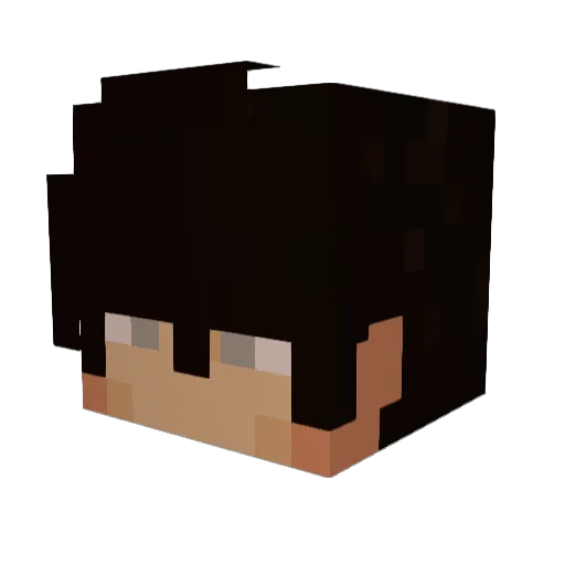 LetsBeToxic0718 Minecraft avatar head, 3D render