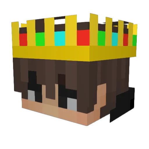 LetsCEO Minecraft avatar head, 3D render