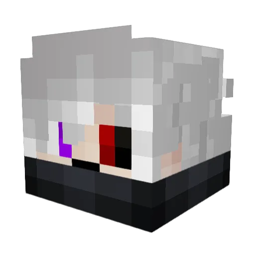 LetsDraven Minecraft avatar head, 3D render