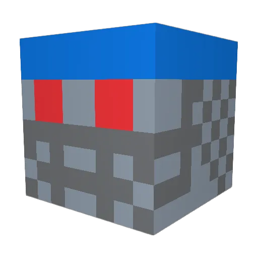 LetsFlippingGo Minecraft avatar head, 3D render