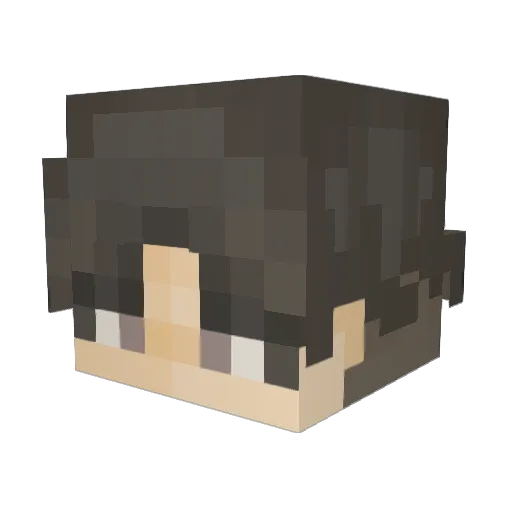 LetsKayla Minecraft avatar head, 3D render