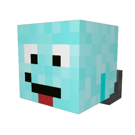 LetsLeppr Minecraft avatar head, 3D render