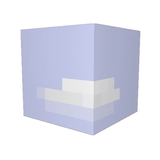 LetsPlaySimi Minecraft avatar head, 3D render
