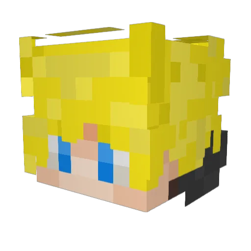 LetsSimon Minecraft avatar head, 3D render