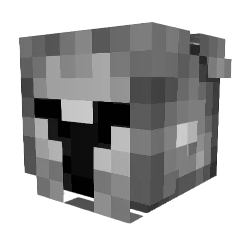 LetsTalkStrategy Minecraft avatar head, 3D render