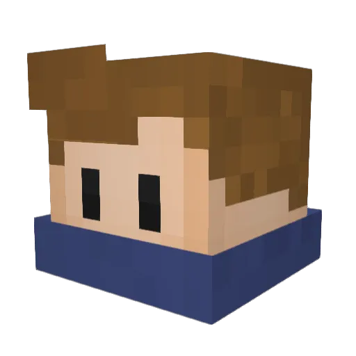 Lets_AuStRiA Minecraft avatar head, 3D render