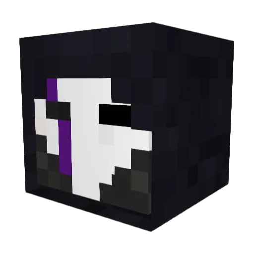 Lets_Hantis Minecraft avatar head, 3D render