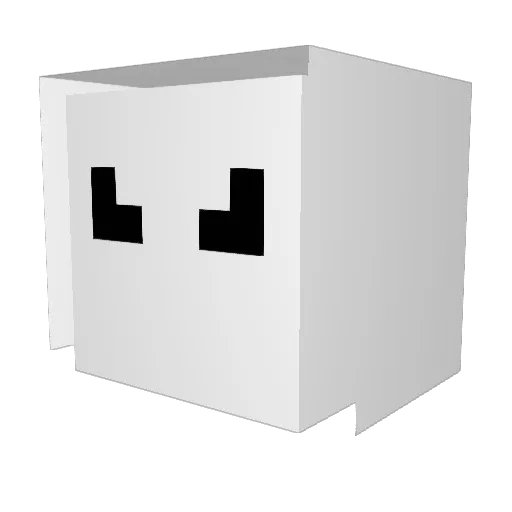 Lets_Learn Minecraft avatar head, 3D render