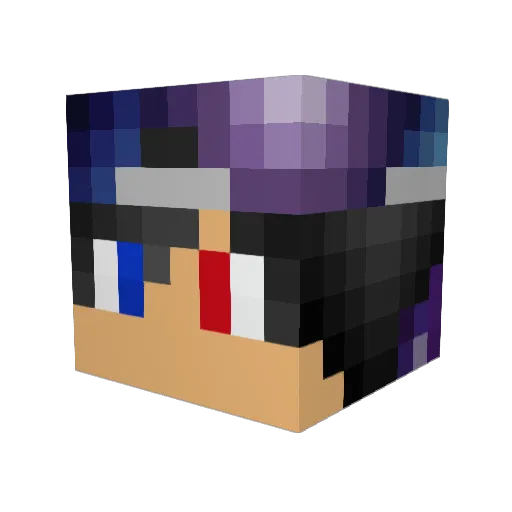 Lets_Max_ Minecraft avatar head, 3D render