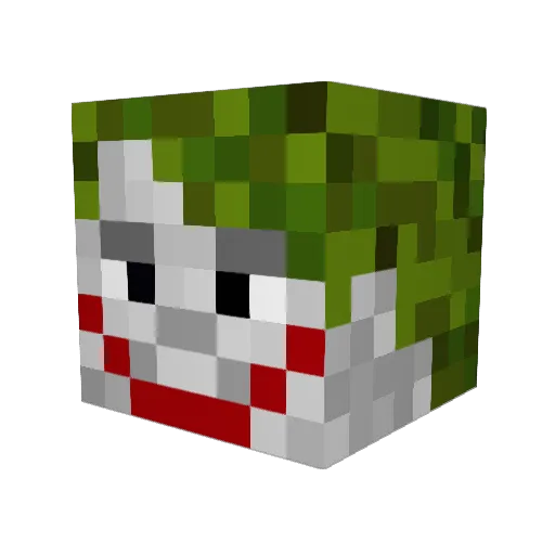 Lets_kou Minecraft avatar head, 3D render