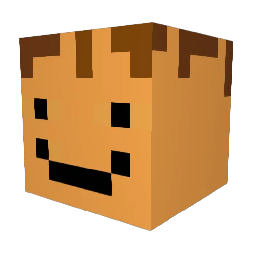 LetsplayKorbini Minecraft avatar head, 3D render